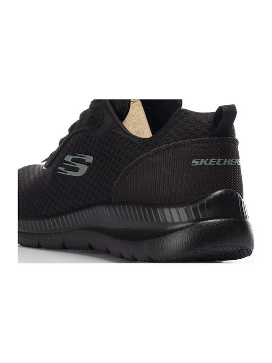 Mesh Lace Up Sport Shoes Running Black