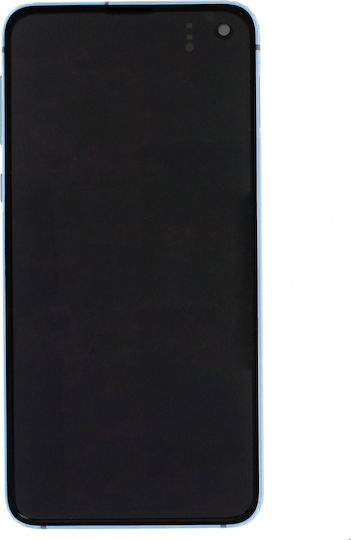 Samsung Screen with Touch Mechanism and Frame for Galaxy S10e (Blue)