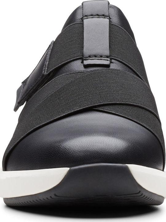 Un Rio Strap Anatomic Women's Slip-On Leather Black