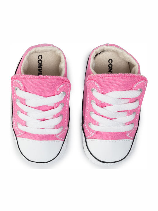 Converse Baby Sneakers Pink Star Cribster Canvas