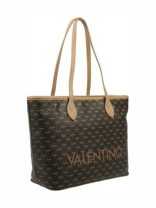 Γυναικεία Τσάντα Shopper Ώμου Καφέ