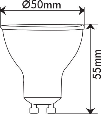 Vito LED Bulb 5W for Socket GU10 and Shape PAR16 Warm White 280lm