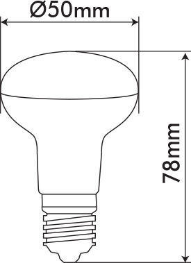 Vito LED Bulb 7W 86mm for Socket E14 and Shape R50 Cool White 691lm