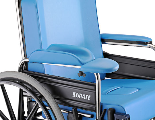 Surace Grazia 787 με WC Αναπηρικό Αμαξίδιο Ειδικού Τύπου 43cm 2407874 Μπλε