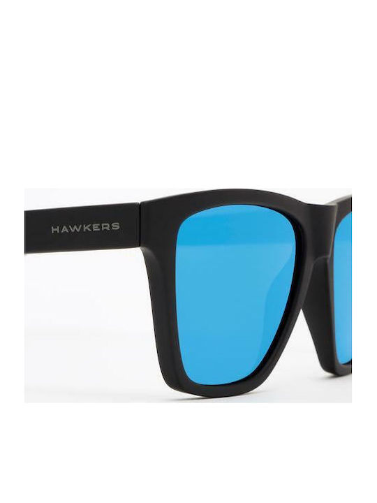 Hawkers One Lifestyle Unisex Γυαλιά Ηλίου με Κοκκάλινο Σκελετό Rubber Black Polarized Sky
