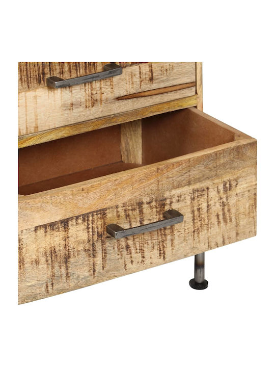 Drawers Storage Solid Wood Mango Wood Mango Massif L45xW35xH106cm
