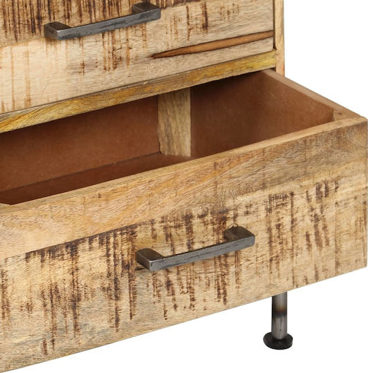 Drawers Storage Solid Wood Mango Wood Mango Massif L45xW35xH106cm