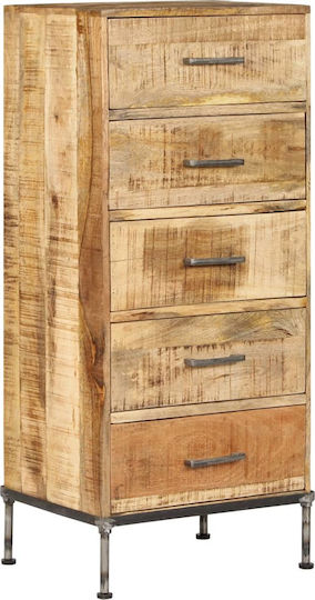 Drawers Storage Solid Wood Mango Wood Mango Massif L45xW35xH106cm