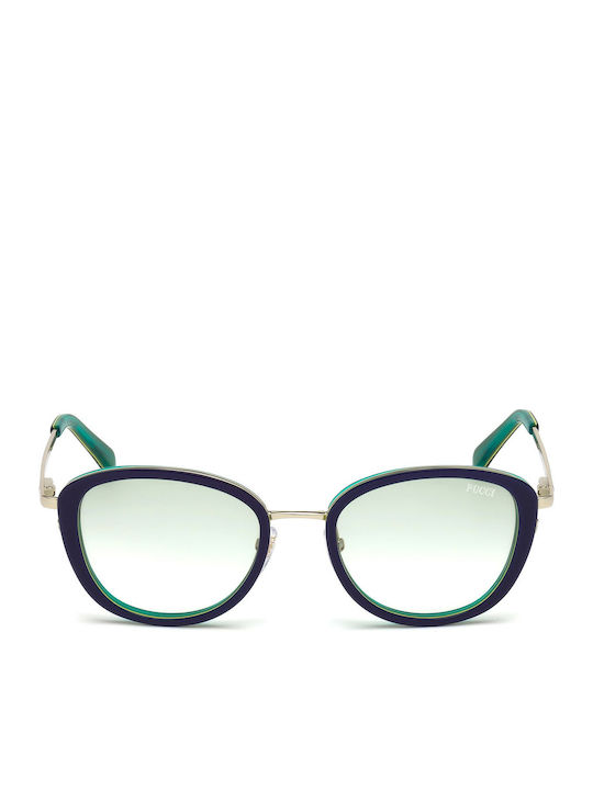 Emilio Pucci Ochelari de soare Albastru cu Metalic Cadru