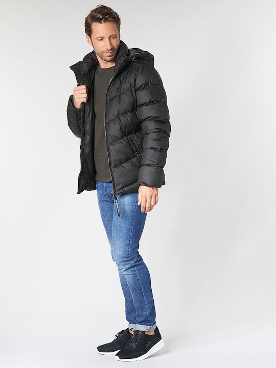 G-Star Raw Whistler Down Geacă pentru bărbați de iarnă Puffer Negru D14010-B418-6484