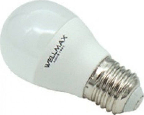Wellmax LED Bulb 8W for Socket E27 and Shape G45 Warm White 600lm