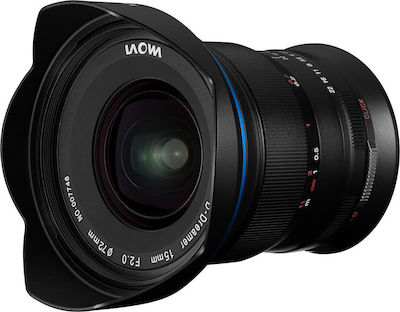 Laowa Full Frame Camera Lens 15mm f/2 FE Zero-D Wide Angle for Nikon Z Mount Black