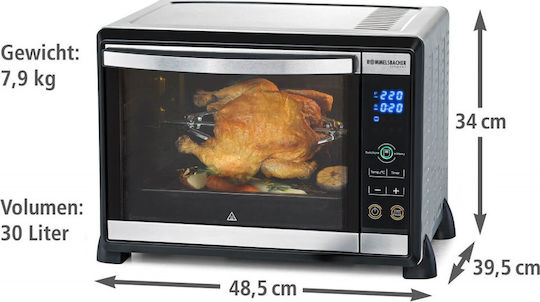 Rommelsbacher BGE 1580 E Cuptor Electric 30lt Fără Arzătoare Cu Aer