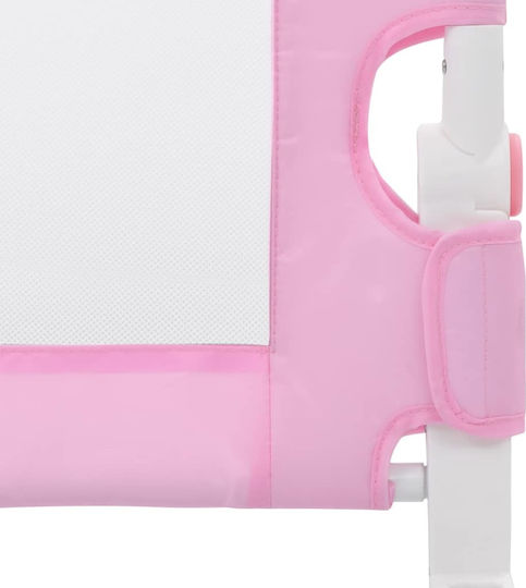 vidaXL Pliabil Bară de protecție pentru pat Montaj simplu în Culoare Roz 120x42cm 1buc