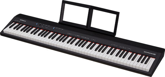 Roland Ηλεκτρικό Stage Πιάνο GO:PIANO88 με 88 Δυναμικά Πλήκτρα Ενσωματωμένα Ηχεία και Σύνδεση με Ακουστικά και Υπολογιστή Black