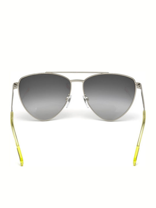 Just Cavalli Women's Sunglasses with Yellow Metal Frame and Gray Lens