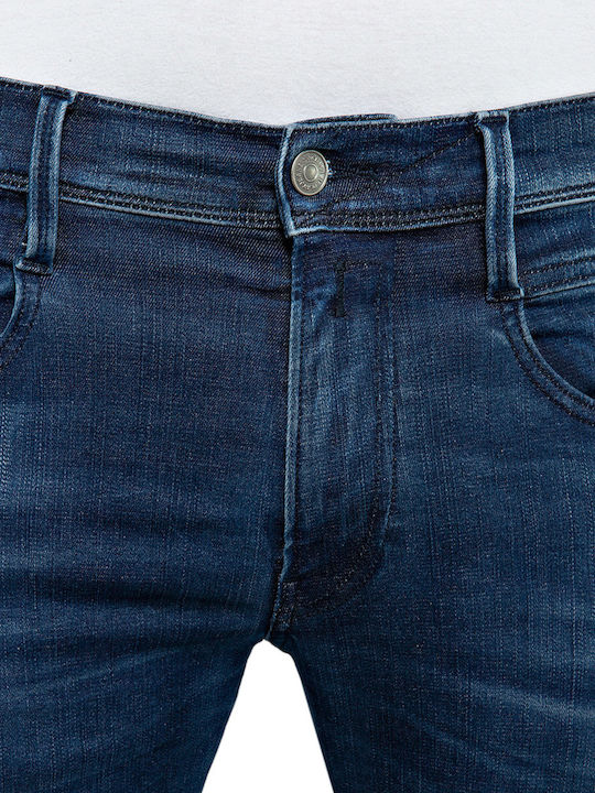 Hyperflex Anbass Men's Jeans Pants Elastic with Slim Tapered Fit Blue