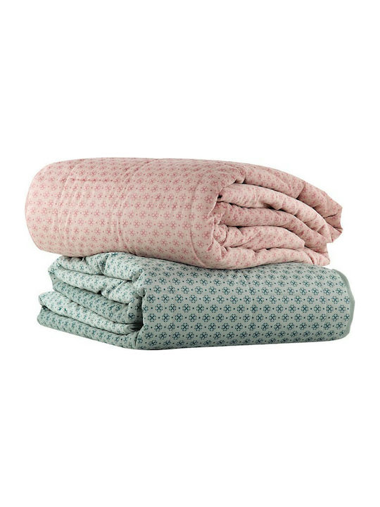 Nef-Nef Homeware Cendra Coverlet Queen Size from Polyester Aqua 230x240cm