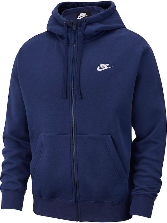 Nike Club Ζακέτα με Κουκούλα Navy