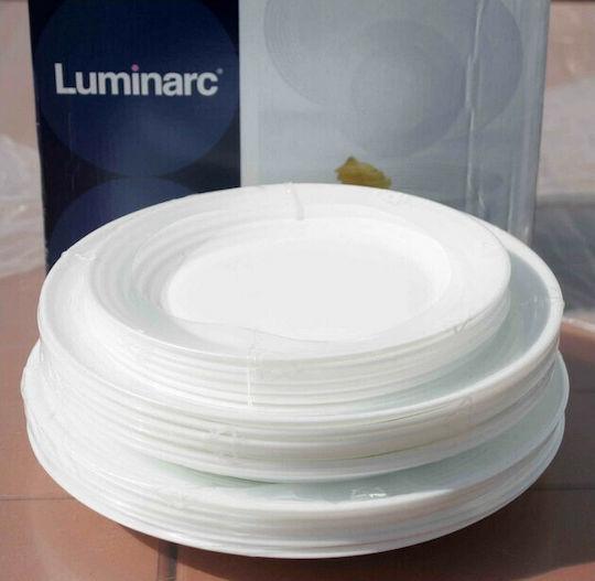 Luminarc Harena White Porcelain Dinnerware Set 18pcs