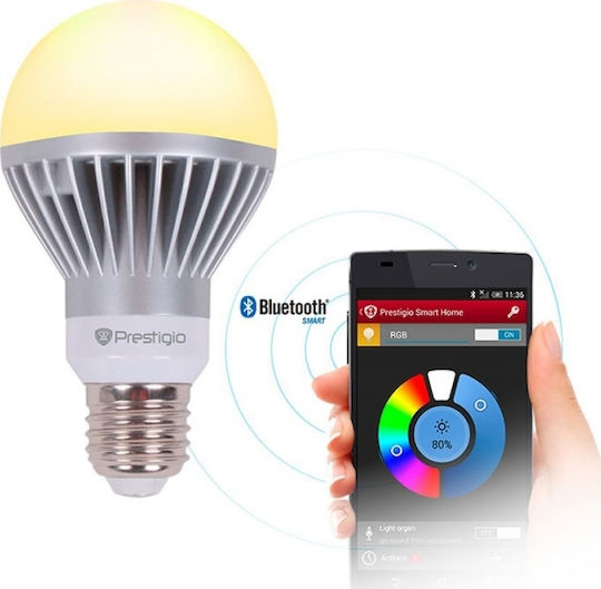 Prestigio Smart Λάμπα LED 7W για Ντουί E27 Θερμό Λευκό 400lm Dimmable