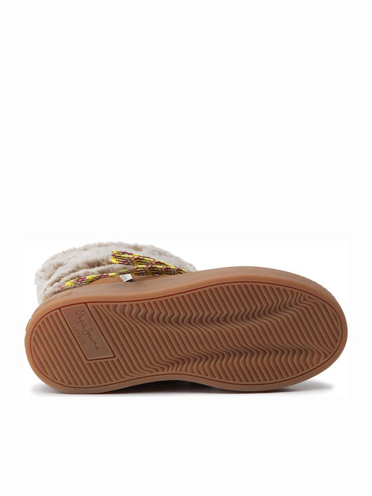 Brixton Suede Kinderstiefeletten mit Schnürsenkeln Braun