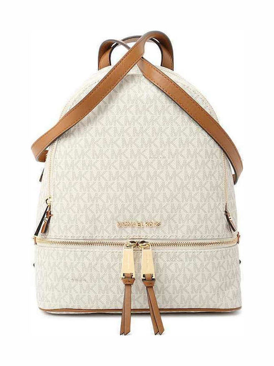 Rhea Leather Women's Bag Backpack White