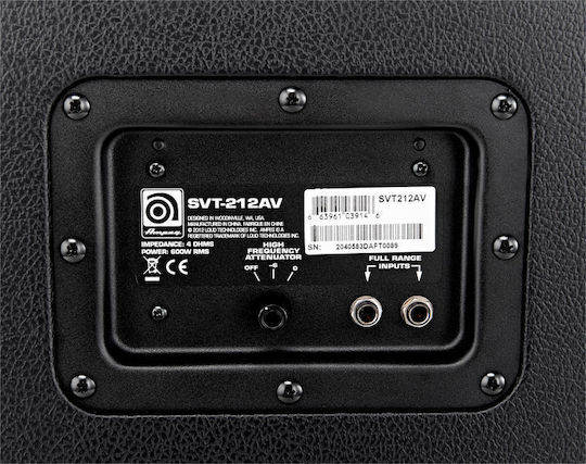 Ampeg SVT-212AV Кабина Електрически бас 2 x 12" 600W Черен