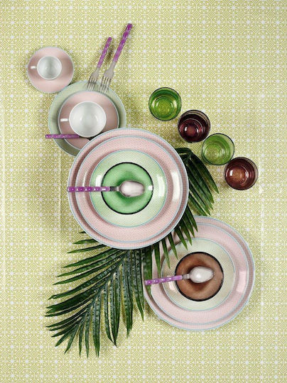 Cryspo Trio Siena Multicolour Porcelain Dinnerware Set 25.945.40 20pcs