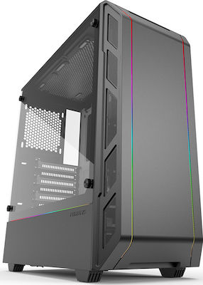 Phanteks Eclipse P350X Gaming Midi Tower Computer Case with Window Panel and RGB Lighting White