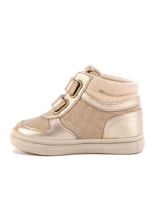 Mayoral Kids Sneakers High with Scratch Gold