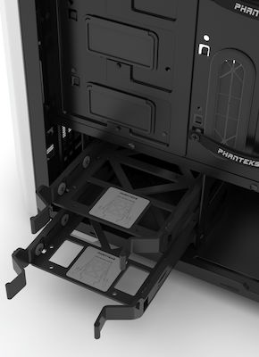 Phanteks Eclipse P400S Tempered Glass Gaming Midi Tower Κουτί Υπολογιστή με Πλαϊνό Παράθυρο και RGB Φωτισμό Λευκό