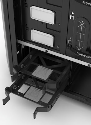 Phanteks Eclipse P400S Tempered Glass Gaming Midi Tower Κουτί Υπολογιστή με Πλαϊνό Παράθυρο και RGB Φωτισμό Black/White