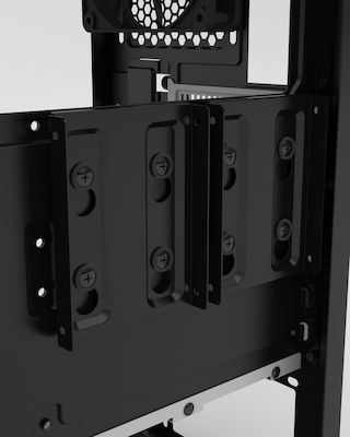 Phanteks Eclipse P400S Tempered Glass Gaming Midi Tower Κουτί Υπολογιστή με Πλαϊνό Παράθυρο και RGB Φωτισμό Black/White