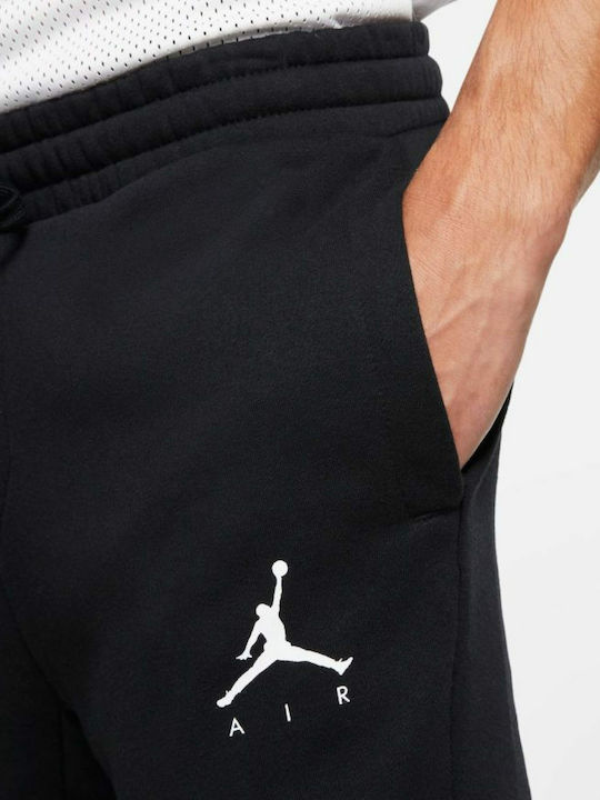 Air  Jumpman Fleece Oh Παντελόνι Φόρμας με Λάστιχο Μαύρο
