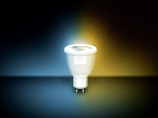 Trust ZLED-TUNEG6 Smart LED Bulb 6W for Socket GU10 and Shape MR16 Adjustable White 350lm Dimmable