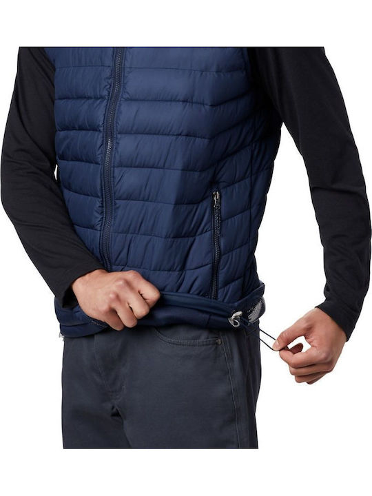 Powder Lite Sleeveless Jacket Puffer Navy Blue