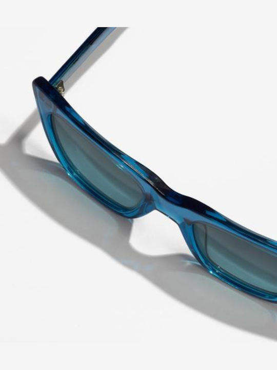 Hawkers Hypnose Women's Sunglasses with Blue Plastic Frame and Blue Lens HKRS3005