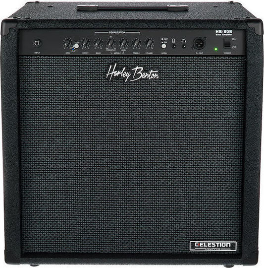 Harley Benton HB-80B Комбо усилвател Електрически бас 1 x 12" 80W Черен