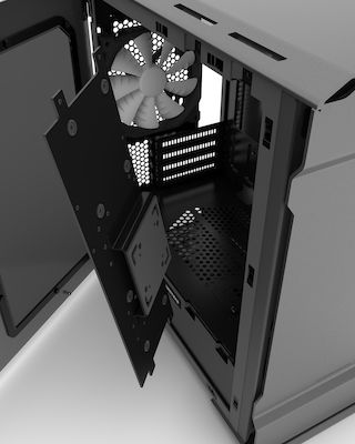 Phanteks Enthoo Evolv mATX Turnul Midi Cutie de calculator cu fereastră laterală Gri