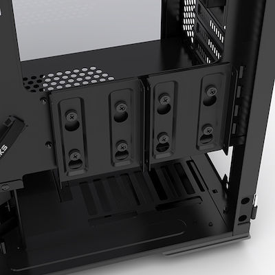 Phanteks Enthoo Evolv mATX Tempered Glass Gaming Mikro-Turm Computergehäuse mit RGB-Beleuchtung Gray