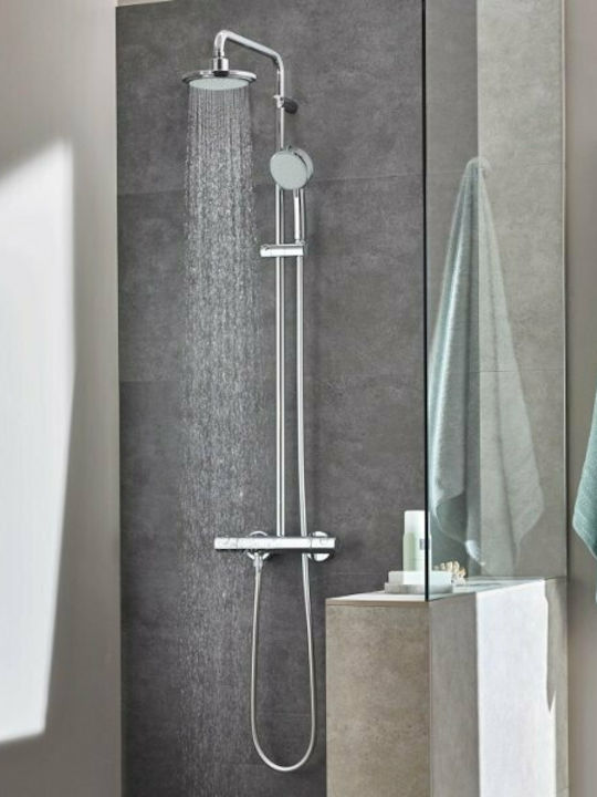 Grohe New Tempesta Cosmopolitan Shower Column with Bathtub Mixer 113.2cm Silver