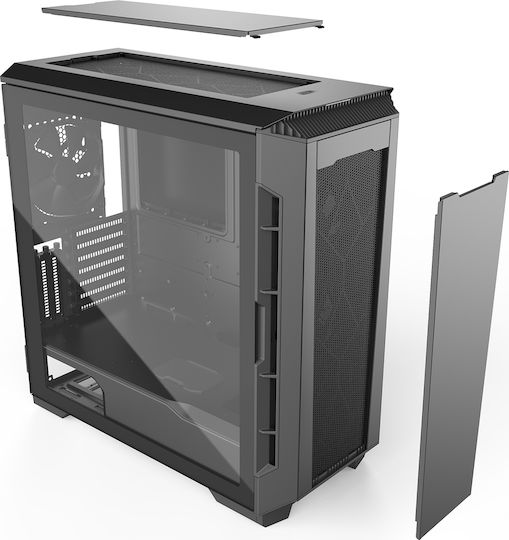 Phanteks Eclipse P600S Gaming Midi Tower Κουτί Υπολογιστή με Πλαϊνό Παράθυρο Μαύρο