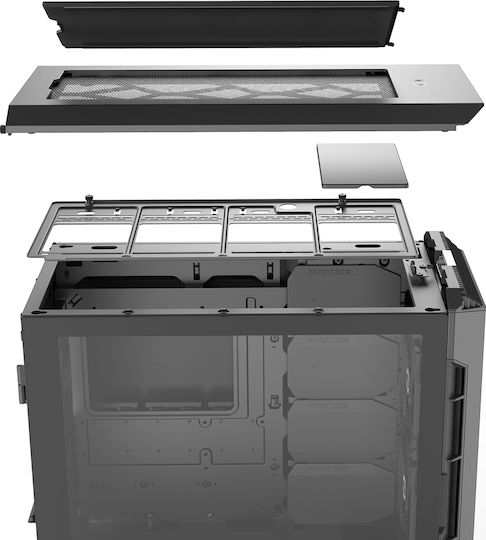 Phanteks Eclipse P600S Gaming Midi Tower Κουτί Υπολογιστή με Πλαϊνό Παράθυρο Μαύρο
