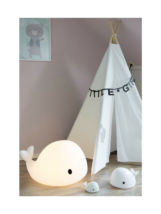 Flow Led Kids Decorative Lamp Moby with Colour Changing Function White 48x42x68cm