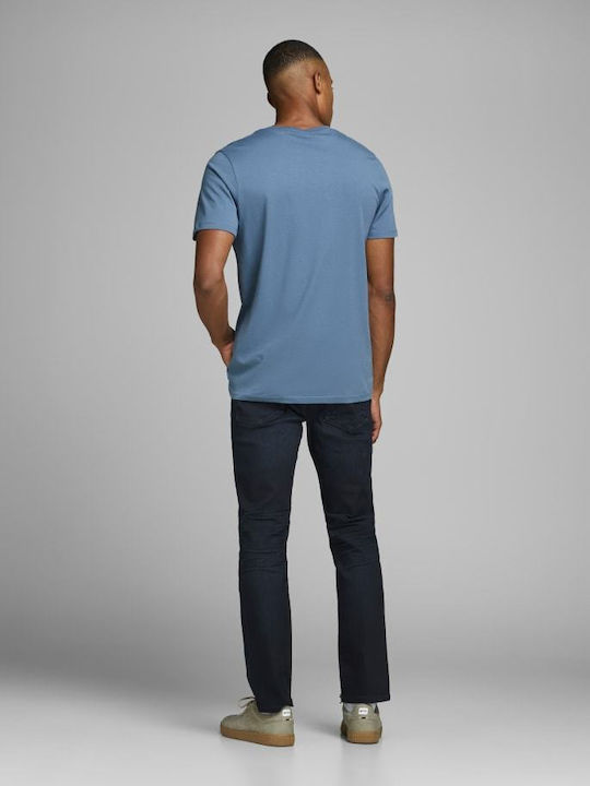 Jack & Jones Ανδρικό Παντελόνι Τζιν Slim Fit Straight Blue Denim