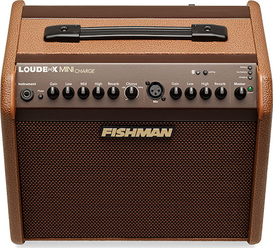 Fishman Loudbox Mini Charge Combo Ενισχυτής Ακουστικών Οργάνων 1 x 6.5" 60W Καφέ