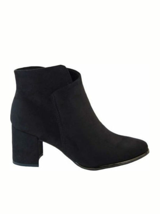 Marco Tozzi Suede Women's Ankle Boots Black