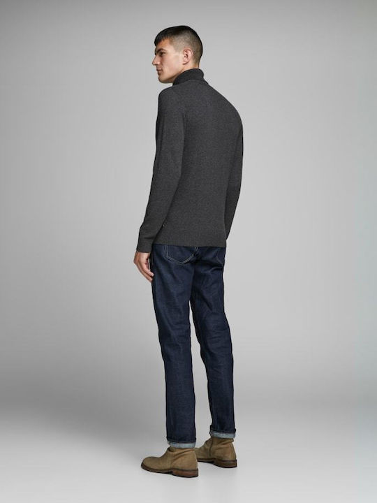 Jack & Jones Πουλόβερ Dark Grey Melange
