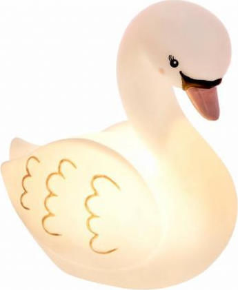 Sass & Belle Led Kids Decorative Lamp Freya Swan with Color Changes White 14x8.5x15εκ.